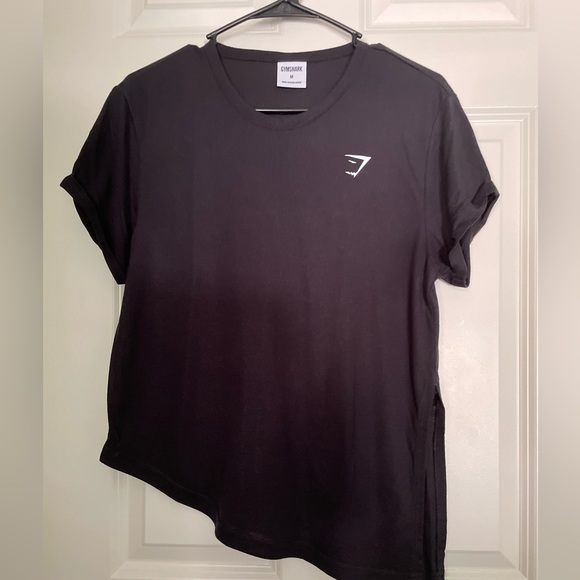 NWOT Gymshark workout side tie tee, M, Black - Picture 1 of 7